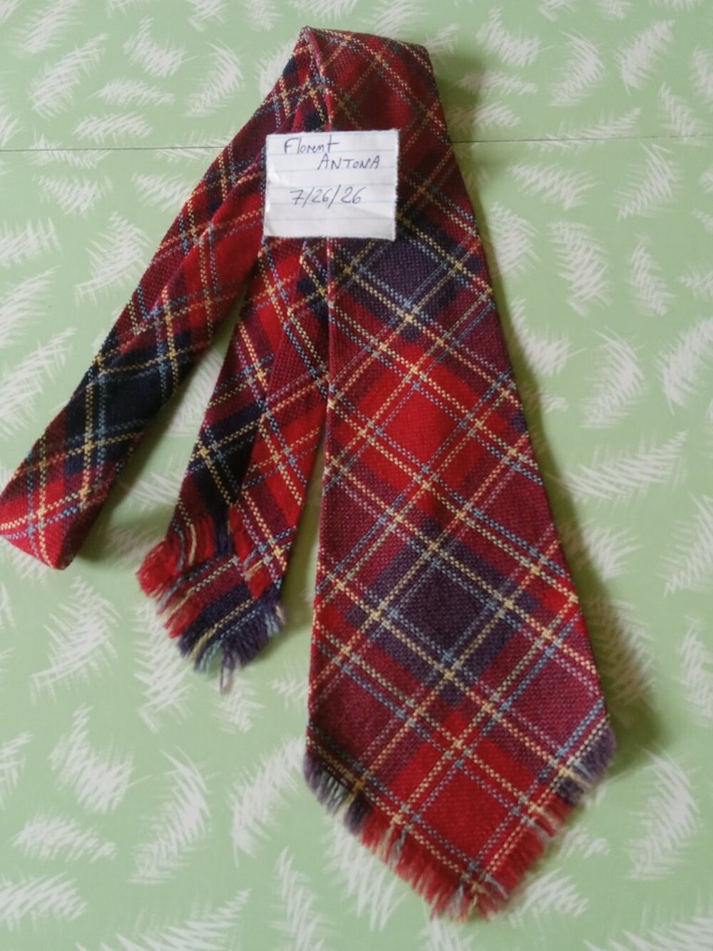 Vintage original 20s 30s wool tie swing